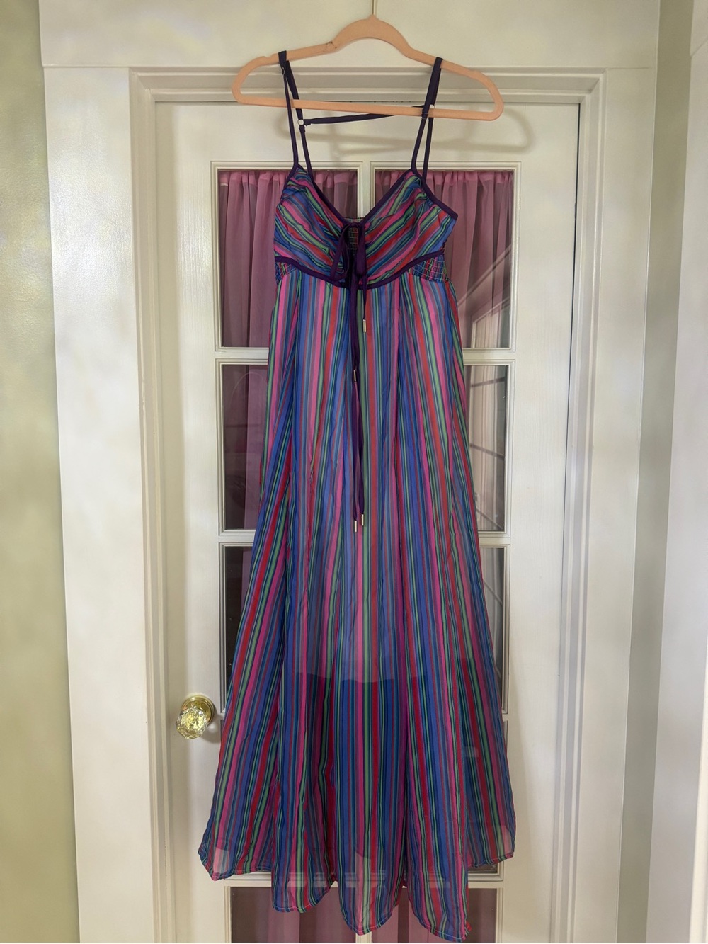 Multi-Color Striped Maxi Dress